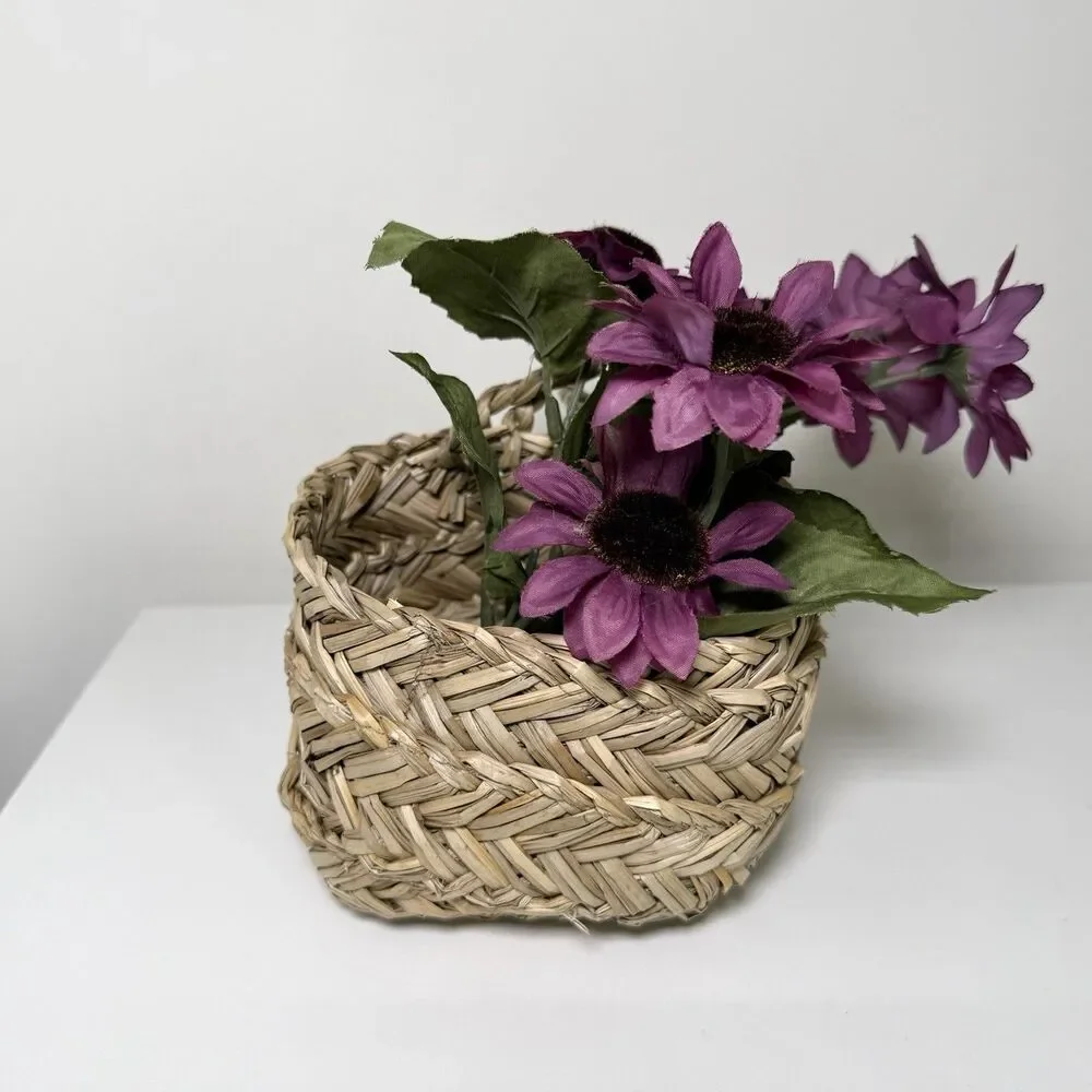 Mini Hanging Woven Sea Grass Basket